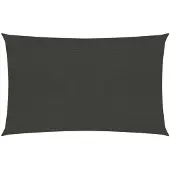 vidaXL Voile d'ombrage 160 g/m² Anthracite 3x4 m HDPE