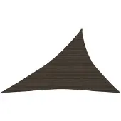 vidaXL Voile d'ombrage 160 g/m² Marron 3x4x5 m PEHD