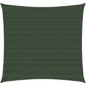 vidaXL Voile d'ombrage 160 g/m² vert foncé 2x2 m HDPE
