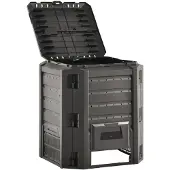 vidaXL Composteur de jardin Noir 380 L