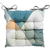 Madison Galette de Chaise Madison Toscane Triangle Green (46 x 46 cm)