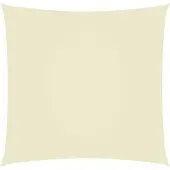vidaXL Voile d'ombrage Oxford Tissu Carré 3x3 m Crème