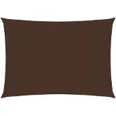 vidaXL Voile de parasol tissu oxford rectangulaire 3x4,5 m marron