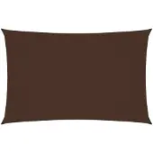 vidaXL Voile de parasol tissu oxford rectangulaire 2x5 m marron