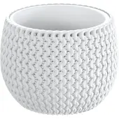 Prosperplast Bowl - PROSPERPLAST - Pot rond en plastique blanc - 18x18x13 cm - Design contemporain - Durable