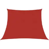 vidaXL Voile d'ombrage 160 g/m² rouge 3/4x3 m HDPE