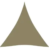 vidaXL Voile de parasol Tissu Oxford triangulaire 5x7x7 m beige