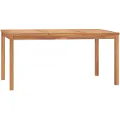 vidaXL Table de jardin 160x80x77 cm teck massif