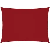 vidaXL Voile de parasol tissu oxford rectangulaire 3,5x5 m rouge