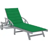 vidaXL Bain de soleil avec support acacia massif