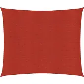 vidaXL Voile d'ombrage 160 g/m² Rouge 6x6 m PEHD