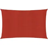 vidaXL Voile d'ombrage 160 g/m² Rouge 2,5x4 m PEHD