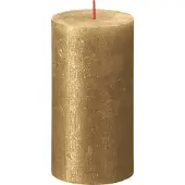 Bolsius bougie ronde chatoyante or 130x68
