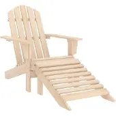 vidaXL Chaise de jardin Adirondack avec pied en bois massif de sapin
