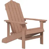 vidaXL Chaise de jardin Adirondack HDPE Marron