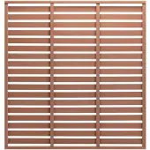 vidaXL Panneau de clôture WPC 180x180 cm Marron