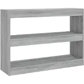 vidaXL Bibliothèque/Séparateur de pièce sonoma gris 100x30x72 cm