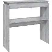 vidaXL Table console Sonoma gris 80x30x80 cm Bois d'ingénierie