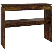 vidaXL Table console Chêne fumé 102x30x80 cm Bois d'ingénierie