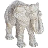 Atmosphera Éléphant Blanc Résine Hauteur 15
