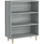 vidaXL Sideboard Gris Sonoma 69,5x32,5x90 cm Matériau dérivé du bois