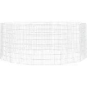 vidaXL Enclos 12 pièces 54x80 cm Fer galvanisé