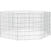 vidaXL Enclos 8 pièces 54x60 cm Fer galvanisé