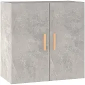 vidaXL Armoire murale Gris béton 60x30x60 cm Bois d'ingénierie