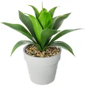 Atmosphera Aloé Vera artificiel - Hauteur 34 cm - Vert