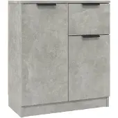 vidaXL Sideboards 2 pcs. Gris béton 60x30x70 cm Bois composite