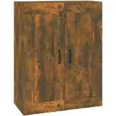 vidaXL Armoire suspendue chêne fumé 69,5x32,5x90 cm