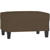 vidaXL Repose-pied Marron 70x55x41 cm Tissu