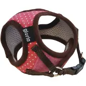 Gloria Dots Dog Harness Rose XS
