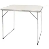 Aktive Folding Camping 80x60x70 Cm Table Blanc