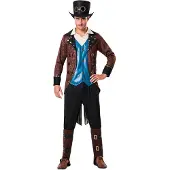 MOM Steampunk Boy Costume Marron S Enfants