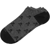Scalpers Chaussure basse 'Nos Skull' gris foncé / noir
