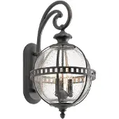 Kichler Applique murale d'extérieur marron E14 40 W Halleron