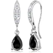 Elli Boucles d'oreilles 'Tropfen' noir / argent