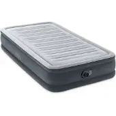 Intex 67766 Lit/matelas gonflable, lit de camping, avec pompe à air intégrée, 99 x 191 x 33 cm