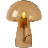 Lucide Lampe de table en verre champignon ambré E27 Fungo