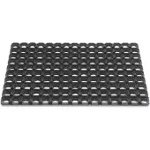 Intratuin Paillasson bagues ouvertes noir caoutchouc L400xl600xS22 mm (40 x 60 cm)