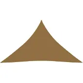 vidaXL Voile d'ombrage 160 g/m² Taupe 3x3x4,2 m PEHD