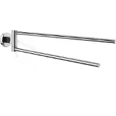 Zack Porte-serviettes pivotant double Zack Scala Chrome