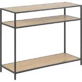 Molecule Table console Dover 100x35x79cm - chêne sauvage/noir