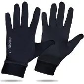 Rogelli Hommes, Gants, Gants de course adultes Oakland, noir, L, 083.006.L, Noir, (L)