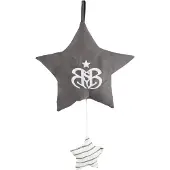 Roba Boîte À Musique Rock Star Baby 3 - - Nuage - Doremi - Lavable - Gris Foncé/Blanc