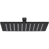 vidaXL Douche de pluie acier inoxydable 20x20 cm carré noir