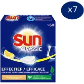 SUN Tablettes pour lave-vaisselle Classic Lemon - 420 pièces