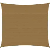 vidaXL Voile d'ombrage 160 g/m² Taupe 2x2 m PEHD