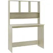 vidaXL Bureau avec étagères Chêne Sonoma 110x45x157 cm